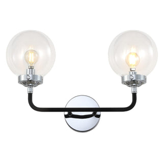 Iris 18" 2-Light Industrial Wall Sconce