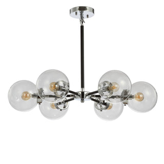 Lantana 6-Light 28" Brass Cluster Pendant