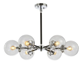 Lantana 6-Light 28" Brass Cluster Pendant