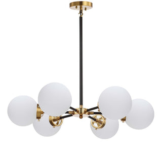 Lantana 6-Light 28" Brass Cluster Pendant