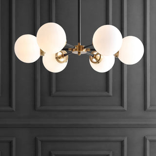 Lantana 6-Light 28" Brass Cluster Pendant