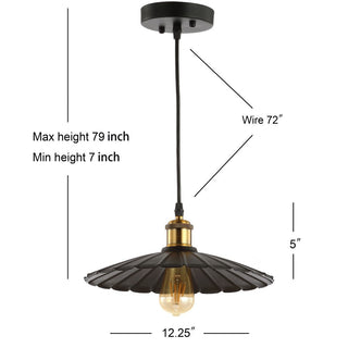 Larkspur 12.25" Adjustable Metal LED Pendant