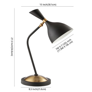 Shaw 21.5" Iron Retro Mid-Century LED Table Lamp