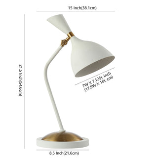 Shaw 21.5" Iron Retro Mid-Century LED Table Lamp