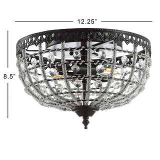 Moluccan 12.25" Low-Ceiling Metal/Acrylic LED Flush Mount