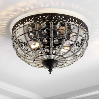 Moluccan 12.25" Low-Ceiling Metal/Acrylic LED Flush Mount