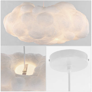 Rimz 23" Modern Contemporary Silk LED Cloud Pendant