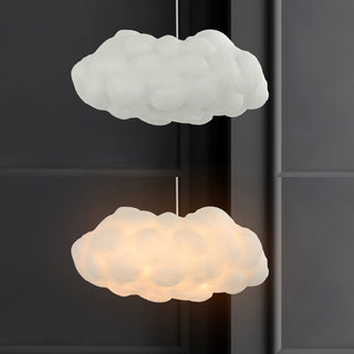 Rimz 23" Modern Contemporary Silk LED Cloud Pendant