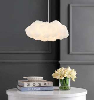 Rimz 23" Modern Contemporary Silk LED Cloud Pendant