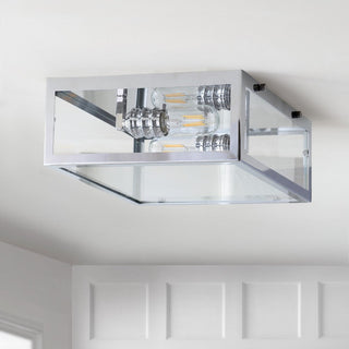 Shoal Metal/Glass LED Flush Mount