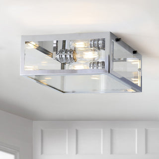 Shoal Metal/Glass LED Flush Mount