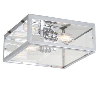 Shoal Metal/Glass LED Flush Mount