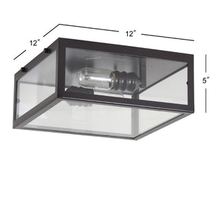 Shoal Metal/Glass LED Flush Mount