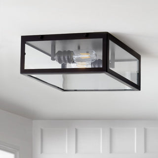 Shoal Metal/Glass LED Flush Mount