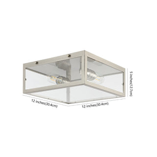 Shoal Metal/Glass LED Flush Mount