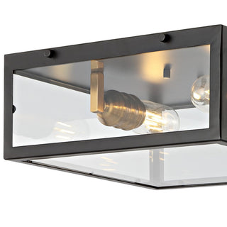 Shoal Metal/Glass LED Flush Mount