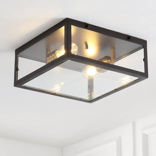 Shoal Metal/Glass LED Flush Mount