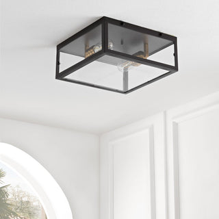 Shoal Metal/Glass LED Flush Mount