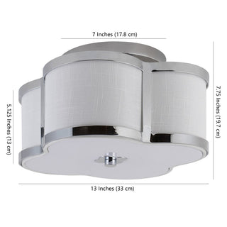 Uheold Scalloped Shade Metal Classic Glam LED Flush Mount