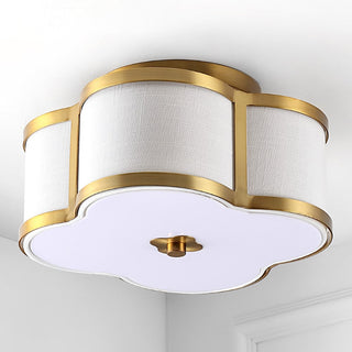 Uheold Scalloped Shade Metal Classic Glam LED Flush Mount