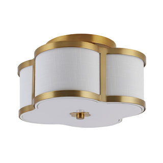 Uheold Scalloped Shade Metal Classic Glam LED Flush Mount