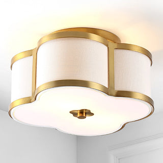 Uheold Scalloped Shade Metal Classic Glam LED Flush Mount