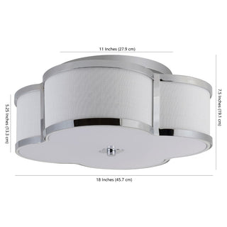 Uheold Scalloped Shade Metal Classic Glam LED Flush Mount