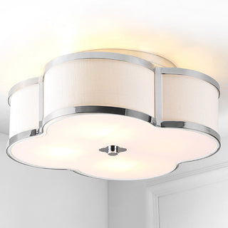 Uheold Scalloped Shade Metal Classic Glam LED Flush Mount