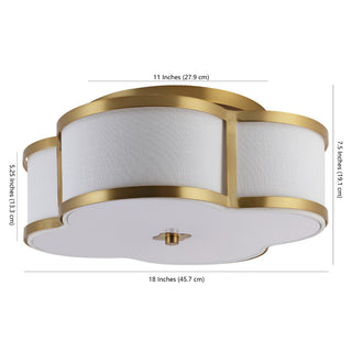 Uheold Scalloped Shade Metal Classic Glam LED Flush Mount