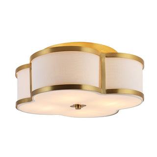 Uheold Scalloped Shade Metal Classic Glam LED Flush Mount