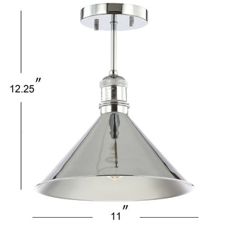 Ivo 11" Metal LED Semi-Flush Mount