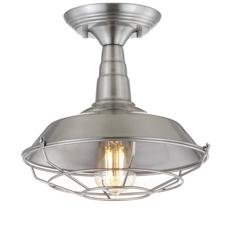 Lennox 10.2" Metal LED Semi-Flush Mount