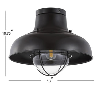 Olea 13" Metal LED Semi-Flush Mount