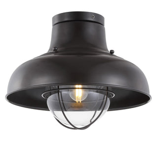 Olea 13" Metal LED Semi-Flush Mount