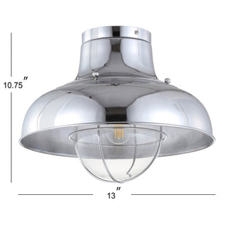 Olea 13" Metal LED Semi-Flush Mount