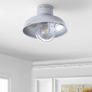 Olea 13" Metal LED Semi-Flush Mount