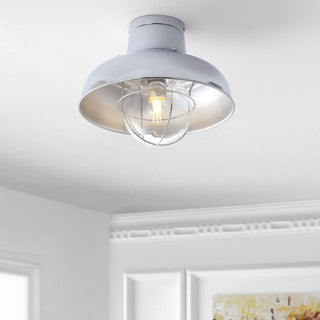 Olea 13" Metal LED Semi-Flush Mount