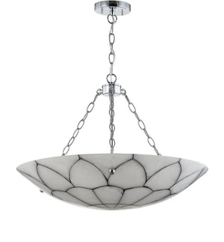 Linnet 23.5" Adjustable Marble/Metal LED Pendant