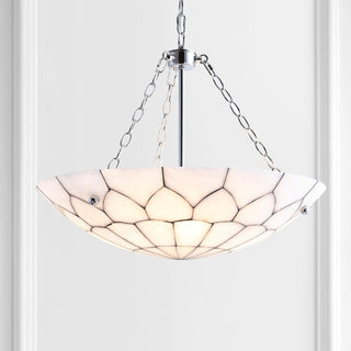 Linnet 23.5" Adjustable Marble/Metal LED Pendant