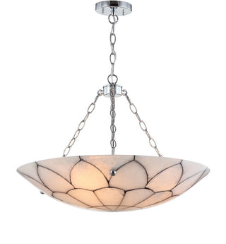 Linnet 23.5" Adjustable Marble/Metal LED Pendant