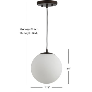 Elowen 7.75" Metal/Glass Globe LED Pendant