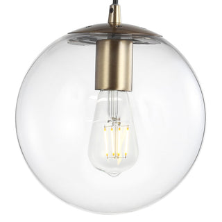 Elowen 7.75" Metal/Glass Globe LED Pendant