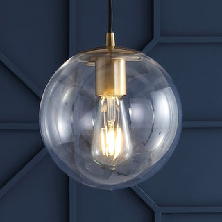 Elowen 7.75" Metal/Glass Globe LED Pendant