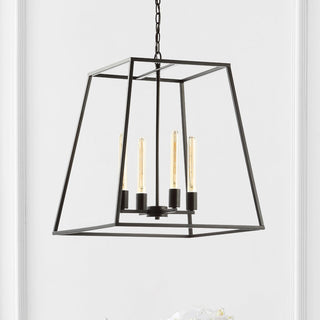 Kerouac 4-Light 21" Iron Modern Angled LED Pendant