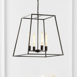 Kerouac 4-Light 21" Iron Modern Angled LED Pendant