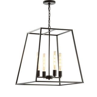 Kerouac 4-Light 21" Iron Modern Angled LED Pendant