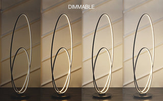 The Looper 47" Metal Modern Contemporary Oval Dimmable Integrated LED Floor Lamp