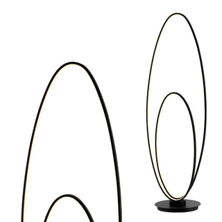 The Looper 47" Metal Modern Contemporary Oval Dimmable Integrated LED Floor Lamp