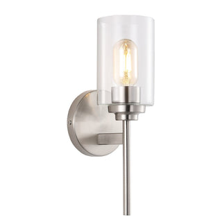 Samantha 13" Farmhouse Industrial Iron Cylinder LED Sconce