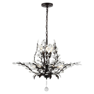 Nordic 28.5" Contemporary Bohemian Iron/Acrylic LED Pendant